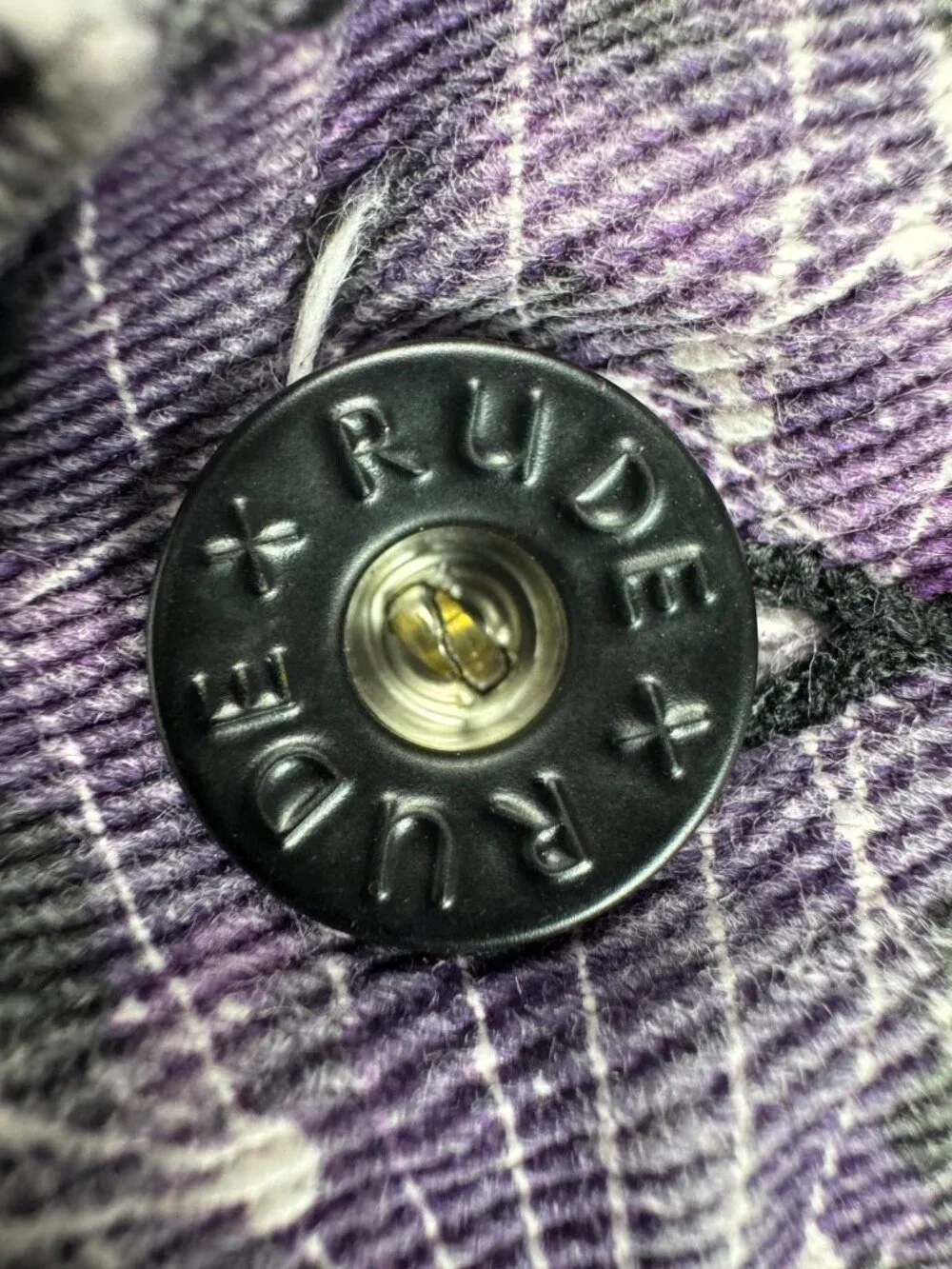 XXX RUDE Purple Constellation Skinny Shorts Size 28W X 13L Cotton Spandex